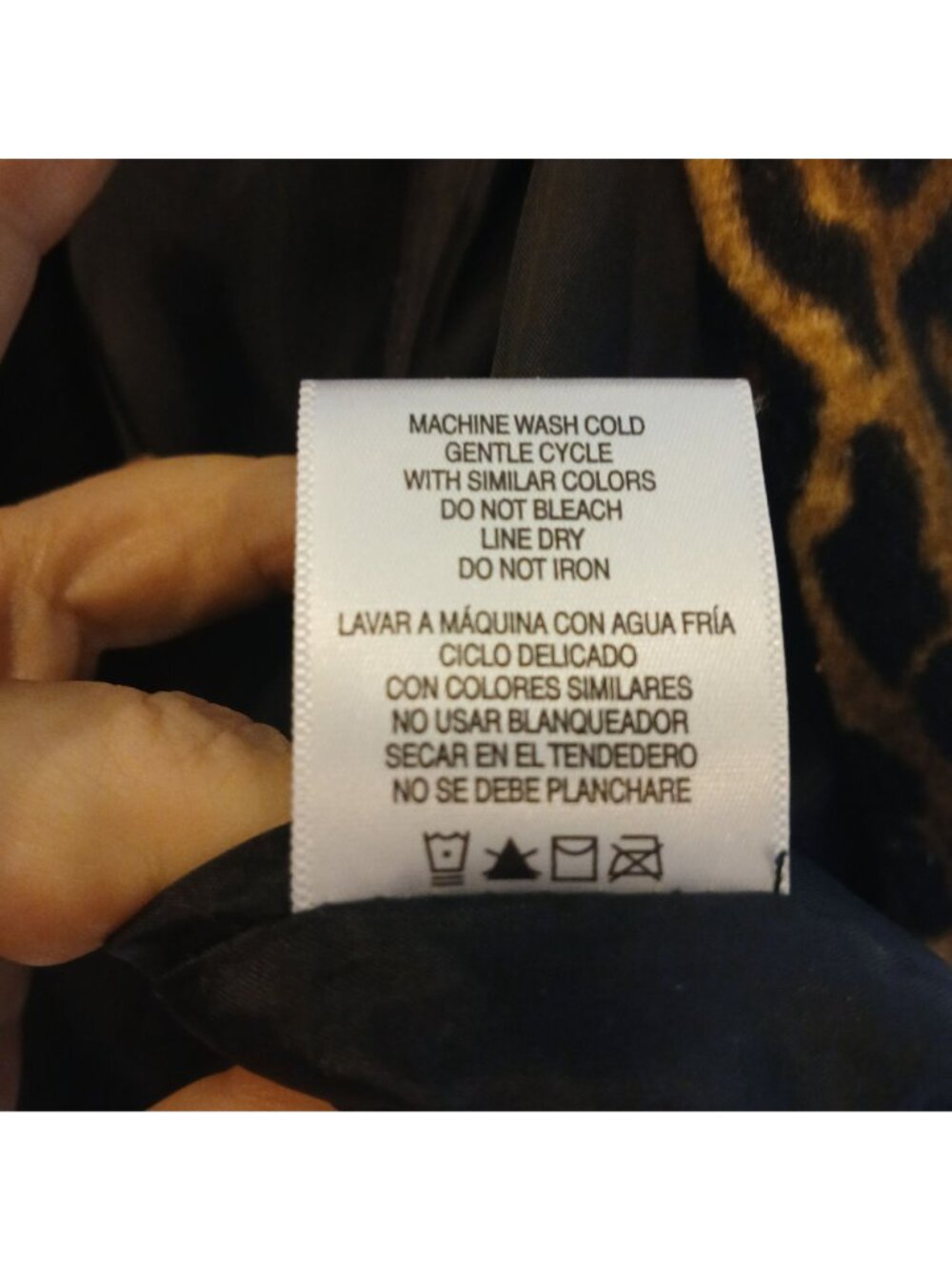 VTG Jaclyn Smith Leopard Print Jacket M Polyester Lined 3 Snap Open Front #L-51 - Picture 7 of 9